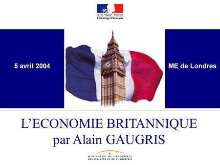 L’ECONOMIE BRITANNIQUE