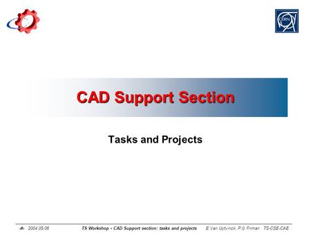 CAD Support Section Tasks and Projects.