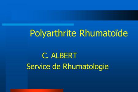 Service de Rhumatologie