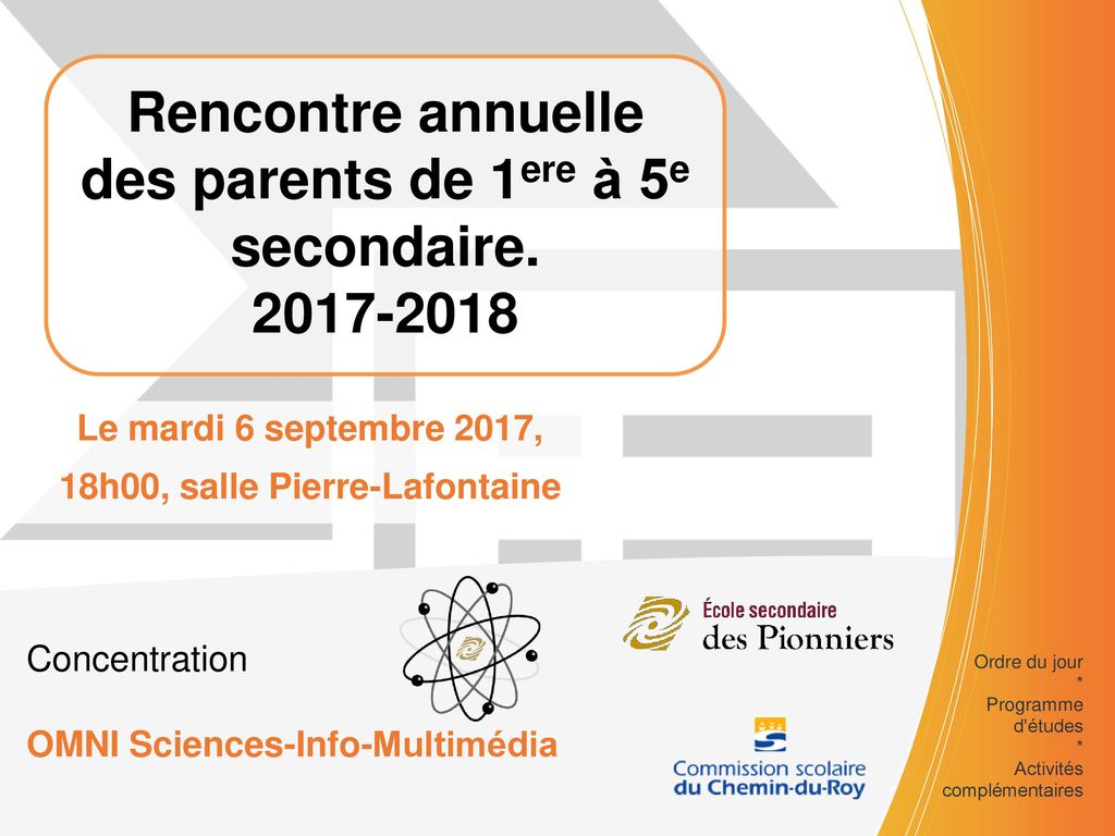 programme rencontre annuelle