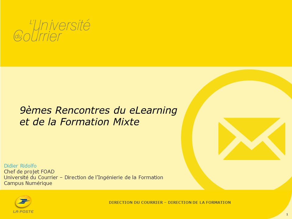 rencontres du e-learning et de la formation mixte 2012