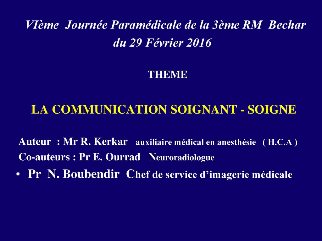 La Communication Soignant Soigne Ppt Telecharger