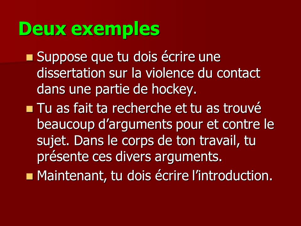 Introduction Pour Dissertation Sur Largumentation