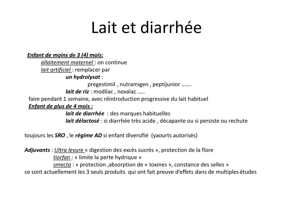 Lait Et Diarrhee Enfant De Moins De 3 4 Mois Allaitement Maternel On Continue Lait Artificiel Remplacer Par Un Hydrolysat Pregestimil Nutramigen Ppt Telecharger