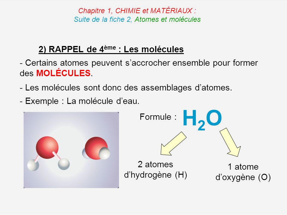 2 Atomes D Hydrogene H Ppt Video Online Telecharger