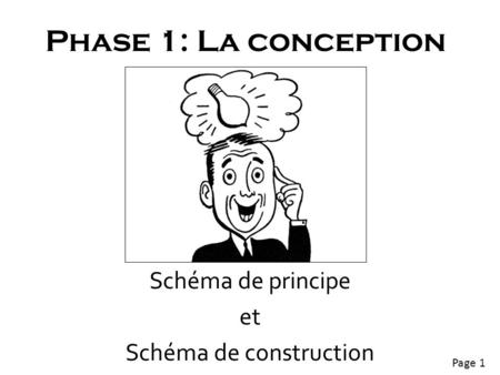 Schéma de principe et Schéma de construction
