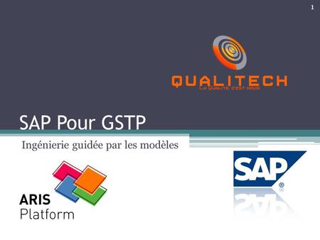 SAP Pour GSTP Ingénierie guidée par les modèles 1.