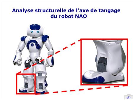 Analyse structurelle de l’axe de tangage du robot NAO