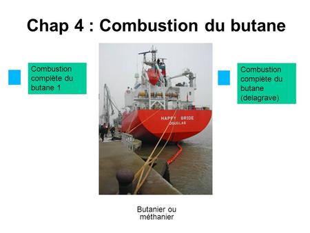 Chap 4 : Combustion du butane