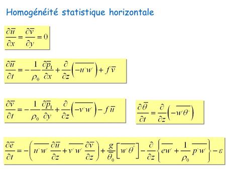 Homogénéité statistique horizontale