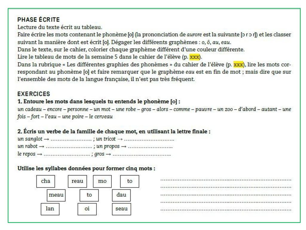 L Orthographe Au Cycle Ppt Telecharger