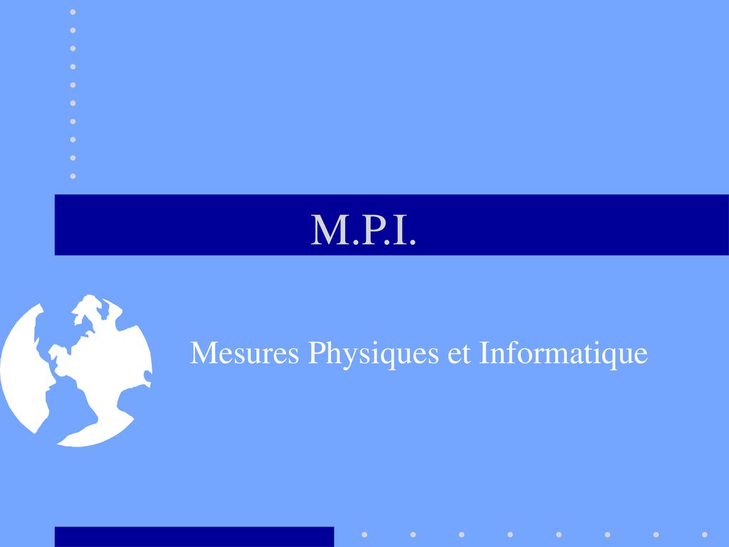 Mesures Physiques et Informatique - Code HTML