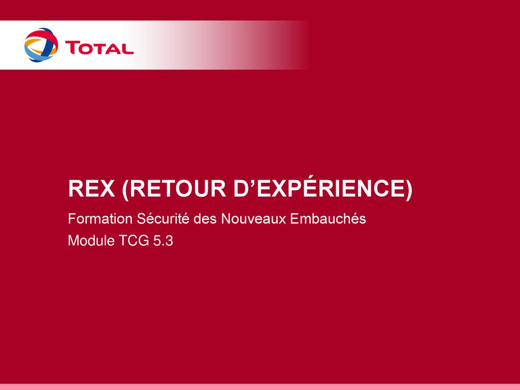 Rex Retour D Experience Ppt Telecharger