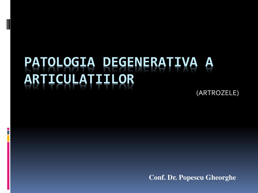 clasificarea bolilor degenerative ale articulațiilor)