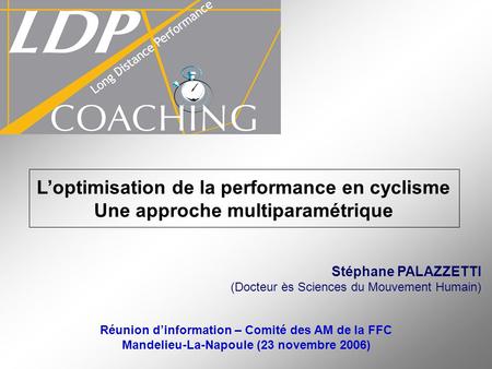 L’optimisation de la performance en cyclisme
