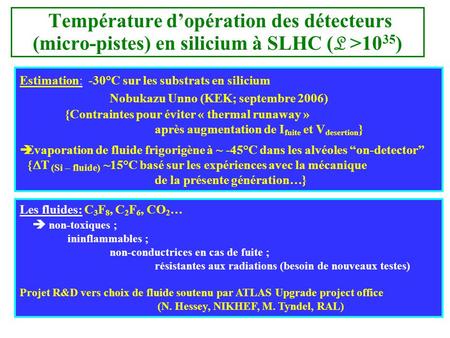 Estimation:  -30°C sur les substrats en silicium