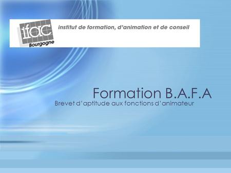 Brevet d’aptitude aux fonctions d’animateur