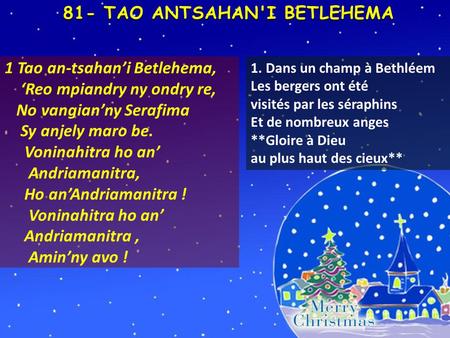 81- TAO ANTSAHAN'I BETLEHEMA