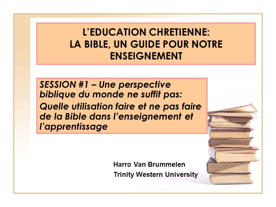 Etre chrétien - Enseignements Bibliques