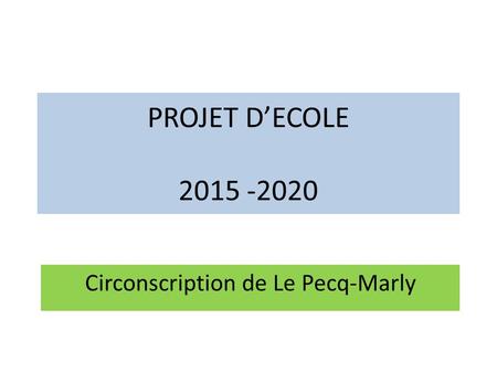 Circonscription de Le Pecq-Marly