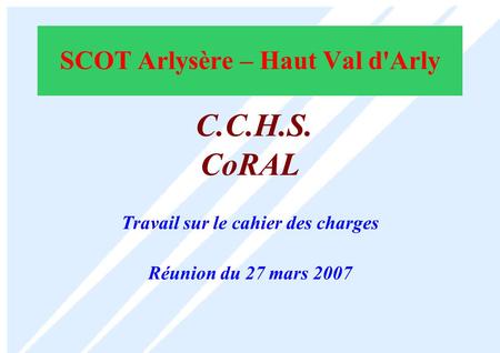 SCOT Arlysère – Haut Val d'Arly
