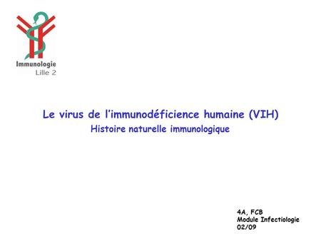 Le virus de l’immunodéficience humaine (VIH)