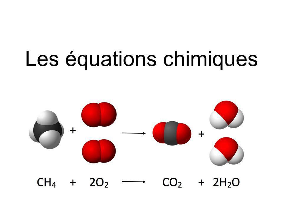 Les équations chimiques