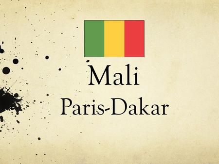 Mali Paris-Dakar.
