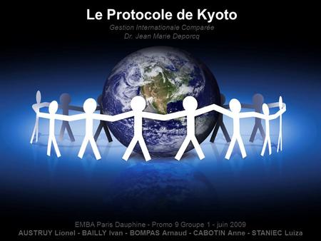 Le Protocole de Kyoto Gestion Internationale Comparée