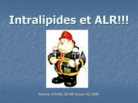 Antoine GOUIN, DESAR Rouen 01/2008