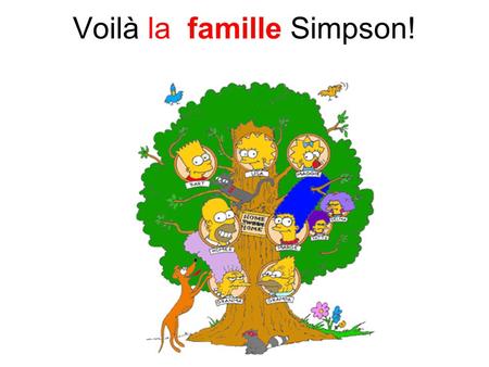 Voilà la famille Simpson!