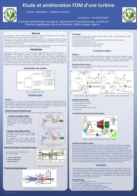 Classification des turbine