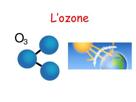 L’ozone.