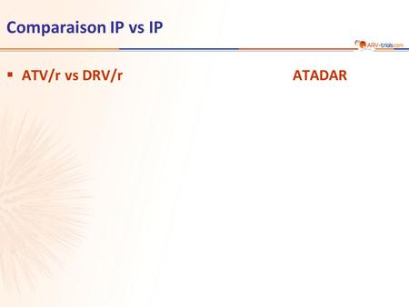 Comparaison IP vs IP  ATV/r vs DRV/rATADAR. ATV/r 300/100 mg + TDF/FTC qd n = 91 n = 89 DRV/r 800/100 mg + TDF/FTC qd  Schéma étude Randomisation 1:
