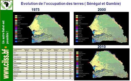 Evolution de l’occupation des terres ( Sénégal et Gambie)