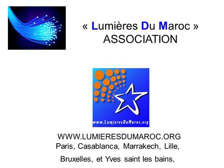 « Lumières Du Maroc » ASSOCIATION