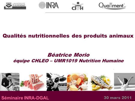 équipe CHLEO – UMR1019 Nutrition Humaine