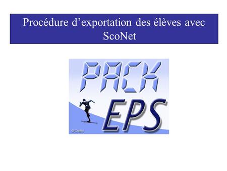 Procédure d’exportation des élèves avec ScoNet. 1 – sélectionnez [Exploitation] 2 – sélectionnez [Extractions] A partir de la page d’accueil de Sconet.