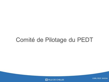 Comité de Pilotage du PEDT