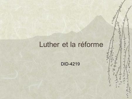 Luther et la réforme DID-4219.