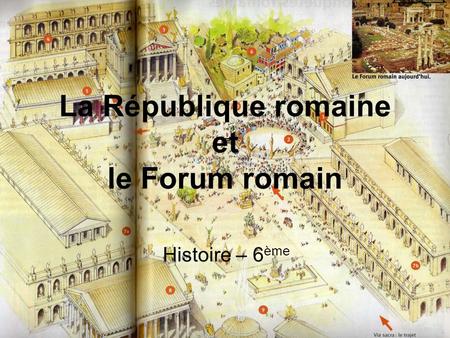 La République romaine et le Forum romain