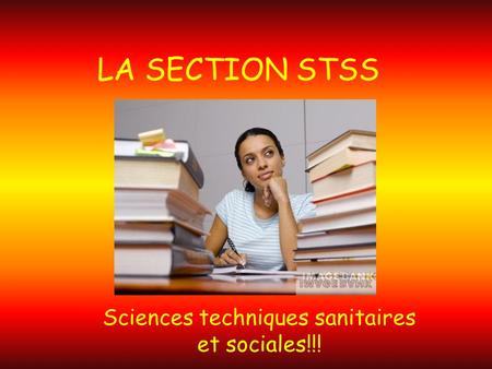 Sciences techniques sanitaires et sociales!!!