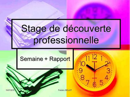 Stage de découverte professionnelle