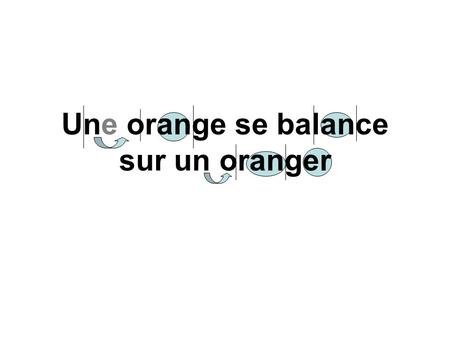 Une orange se balance sur un oranger