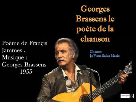 Georges Brassens le poète de la chanson