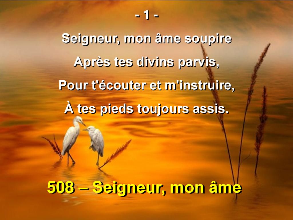 508 Seigneur Mon Ame Seigneur Mon Ame Soupire Ppt Telecharger