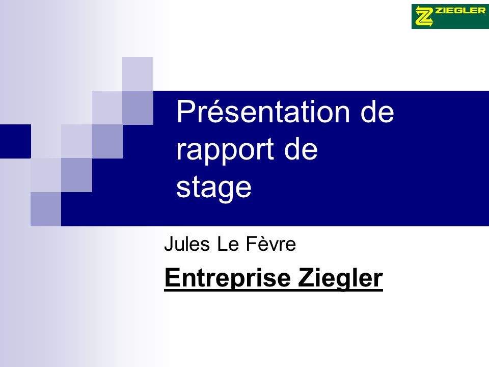 Presentation De Rapport De Stage Ppt Video Online Telecharger