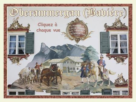 Cliquez à chaque vue Oberammergau en 1860 – gravure de Von Carl Emil Doepler.
