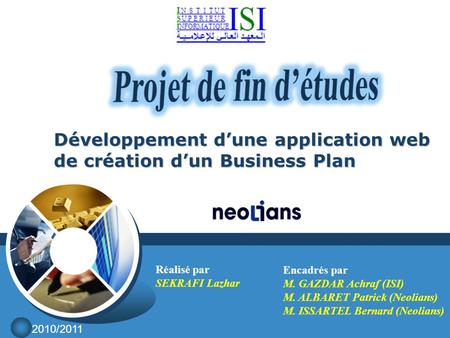 Développement d’une application web de création d’un Business Plan