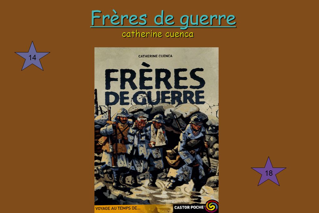 FRERES DE GUERRE, Cuenca Catherine pas cher 